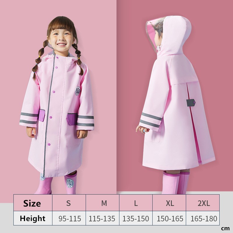 Kids Thickened Rain Coat Outdoor Waterproof PRaincoat Childr