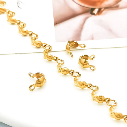 3-4mm双吊包扣钛钢饰品配件