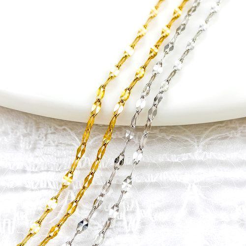 304不锈钢嘴唇链diy饰品配件手链项链耳环制作材料炉内真空保色