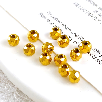 304不锈钢电镀切面隔珠DIY配件