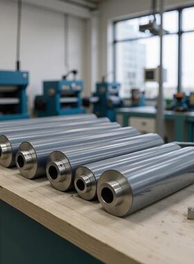 厂家可按图加工冠华524564664D印刷机胶辊工业输送包胶除尘滚滚筒