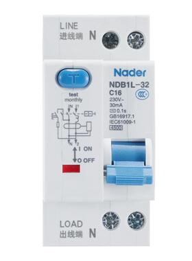 NDB1L-3r2dC型上海良信Nae剩电流动作断路器余空气开关漏电保ZTT