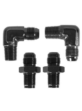 装汽车改PTFE速冷BFK箱却器软管接头AN6软管接头变黑色编织油管