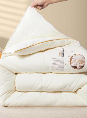全棉A蚕丝被秋冬被YVW子加厚子母被二合一保暖冬被类春秋被棉被被