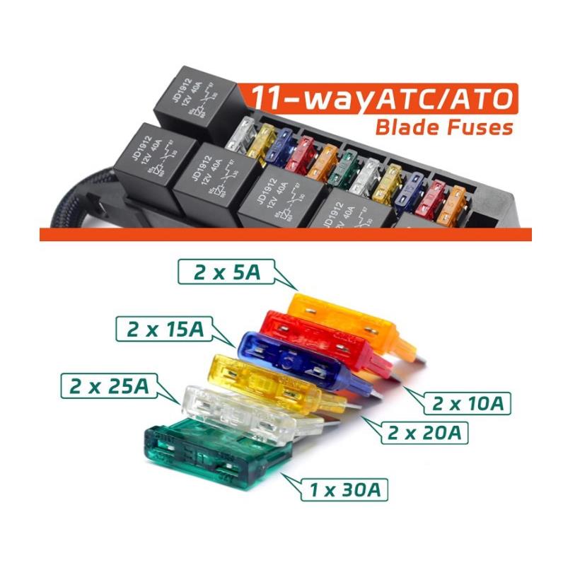 1v2O-AMG2411路汽车预接线保险丝继电器A盒车辆汽车船舶TC/AT保险