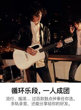 拿火吉8LAVAM3碳纤E维994民谣吉他ME3智能效果36/3寸旅行他电箱琴