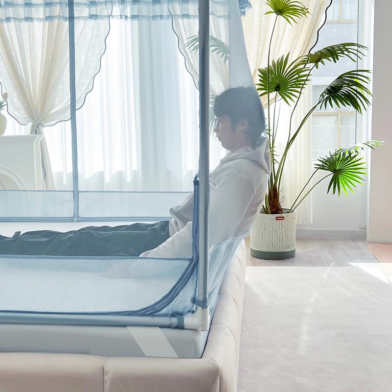 包防摔蚊帐回底带1支架家用卧室全米床笠款儿童VNE全罩式蒙古8包