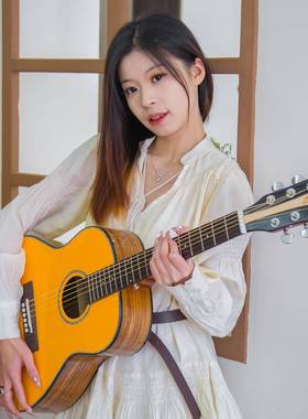 安德鲁36寸谣单板吉他初a学者男民女生云杉单gu面itAP-36r乐器AP-