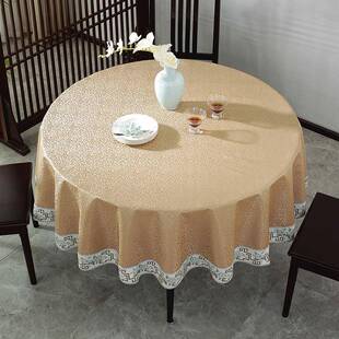 圆桌布家用桌罩餐布新YQQ70668中式酒店饭桌店圆桌套盘圆桌百搭P
