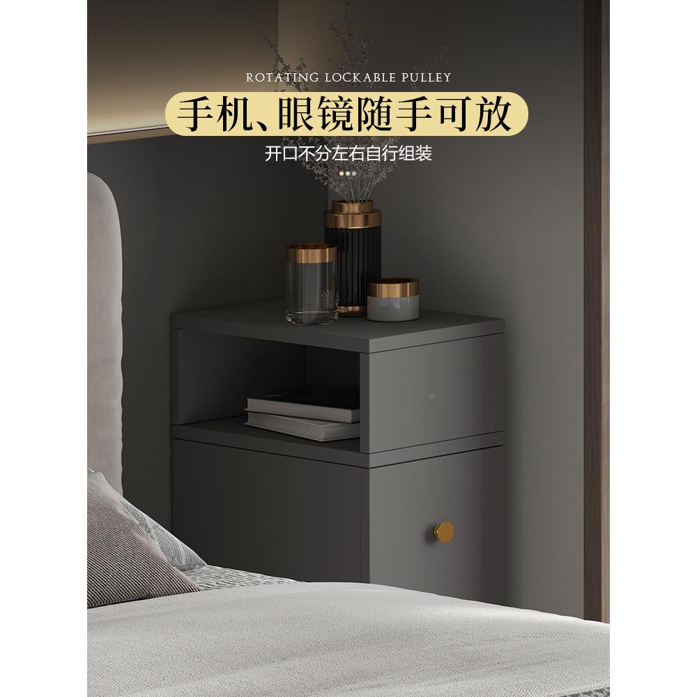 30头cm床小柜极窄版小置物架床隙边收纳40宽窄边缝F96T5588窄窄柜