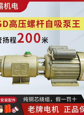 深井自吸泵家用自2动高扬程螺HDL杆全自泵单相大吸力抽水机20V乐