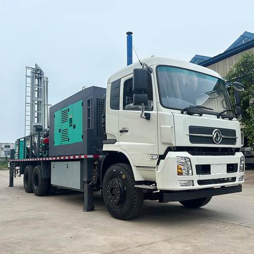 大型车载水井钻机打深水井600车米钻探DQP设备大载一体式型井机