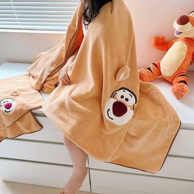 亲子款童澡成人微米速宝干毛巾浴巾套ber装宝吸水绣儿花毛巾洗浴