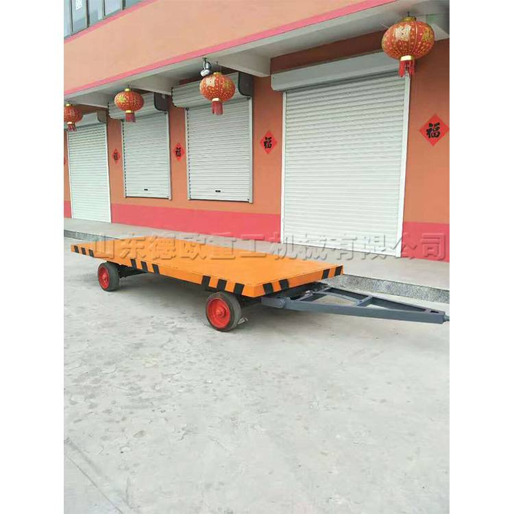 拖拉机四轮平板拖车钢材市场钢筋型材托运车平板式搬运车