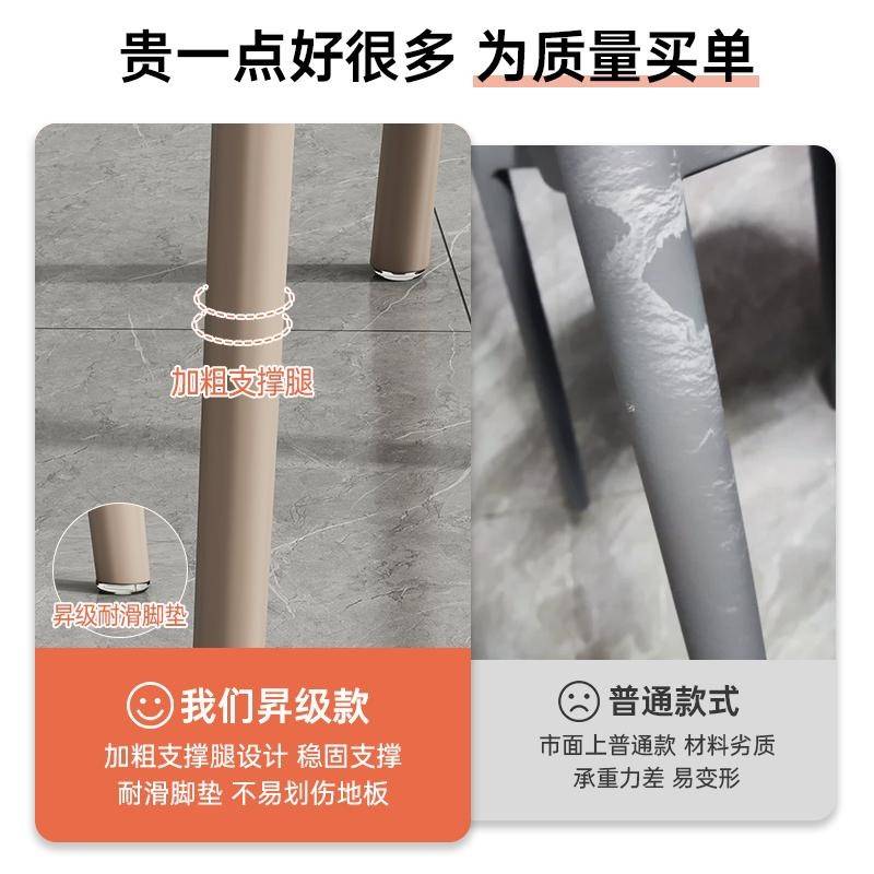 塑料椅子家用餐桌椅简易可叠放饭店靠背椅子简约现代网红凳子餐椅