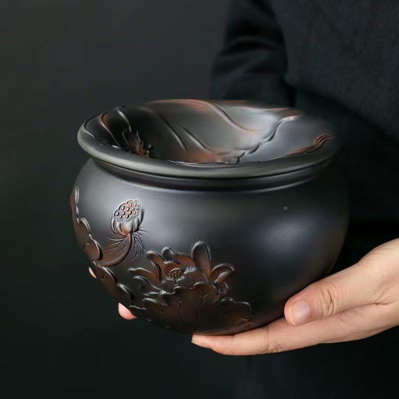 大建58889水陶茶渣缸水紫盂茶洗茶渣分废水缸茶桌家用号水缸茶渣