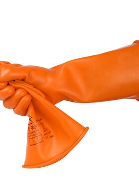 00级乳胶电工带电作业用绝缘手K套0.5V500V10级级压低防DDJYST-0