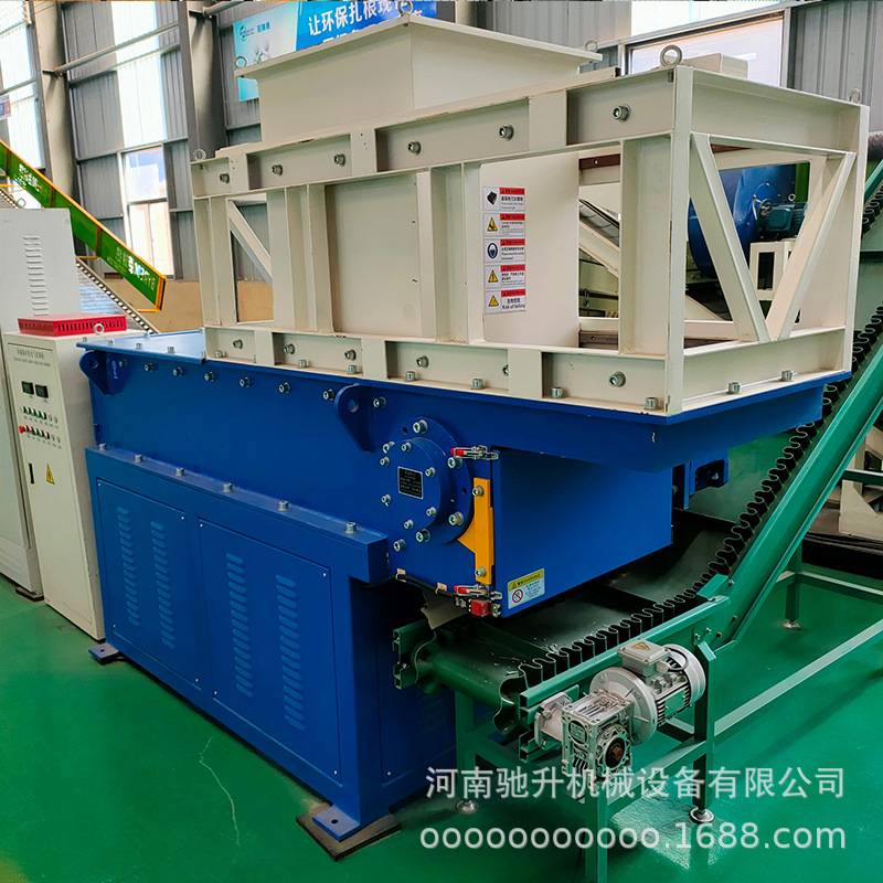 大棚塑料膜单轴撕碎机 废旧电话线单轴撕碎粉碎设备 轻薄料粉碎机