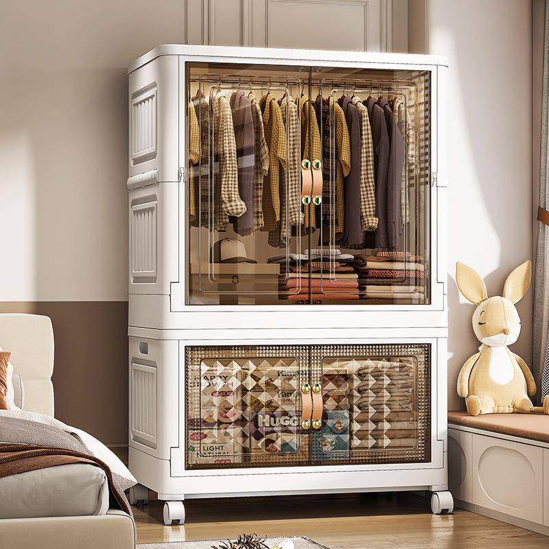 免安装折叠柜衣柜65-7宝宝衣物收5纳柜简671L易用衣橱儿童家衣收