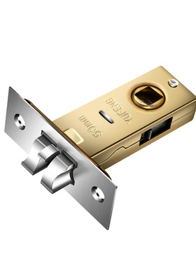 卫生间小锁舌浴室门锁舌头房门锁芯单舌厕所门室内门锁具配件简黎