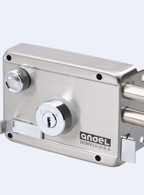 新款安得利不锈钢防盗 家用大门铁门老式外装门锁电脑匙双锁舌808