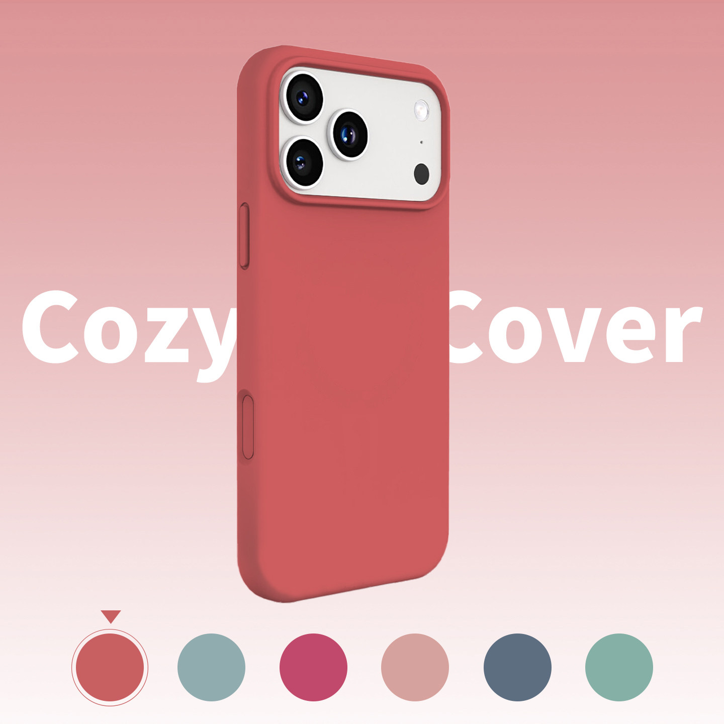 山楂红大孔液态硅胶适用苹果16手机壳新款苹果17promax套iphone16pro简约17air防摔15全包14外壳13爆款12潮11