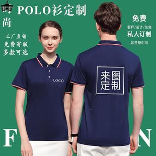 工衣印logo夏季 速干企业文化广告衫 工作服定制纯棉polo衫 翻领短袖