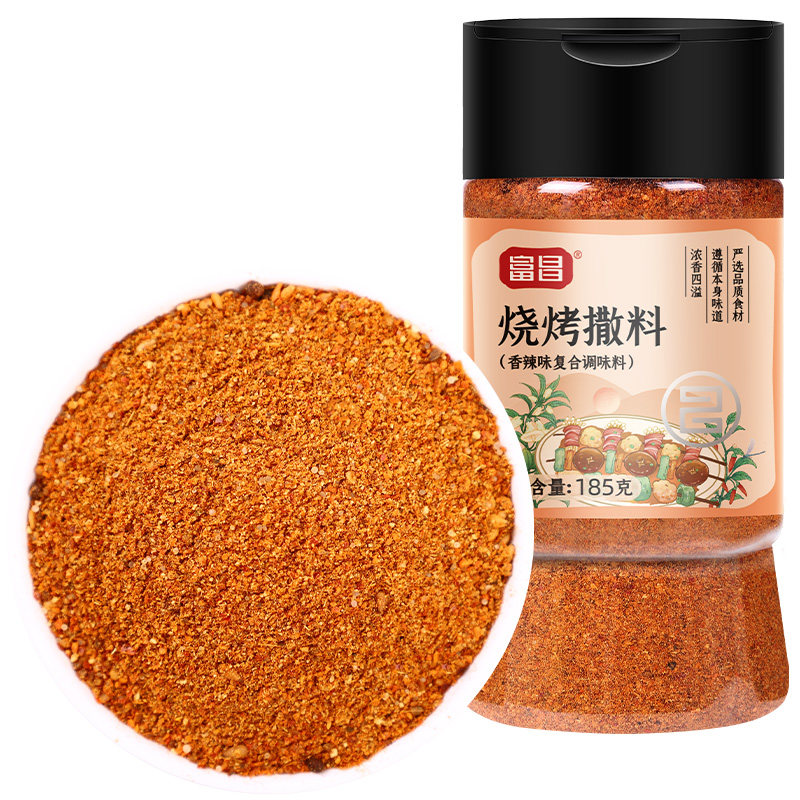 富昌烧烤撒料185g烧烤调料孜然粉空气炸锅调味料蘸料东北淄博家用