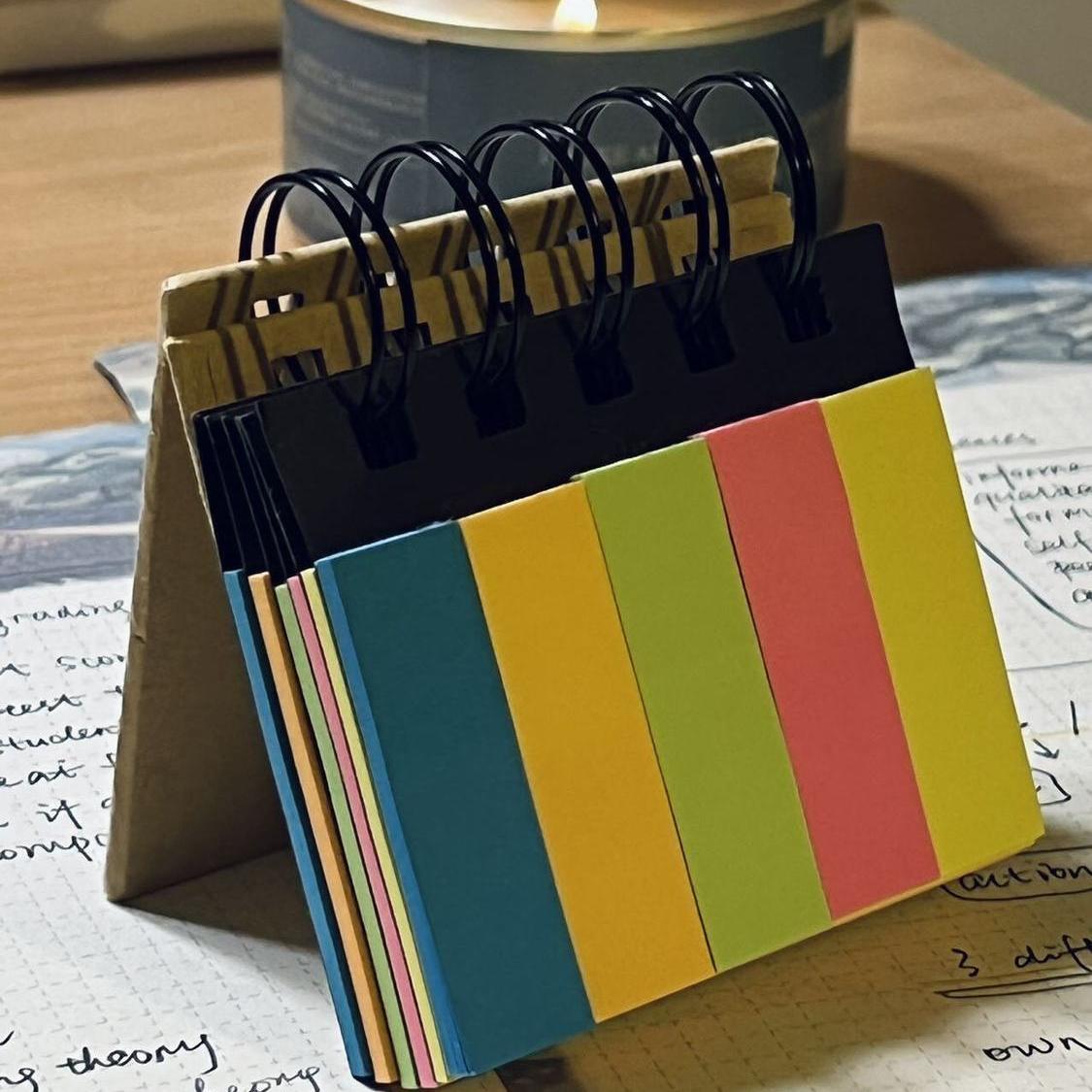 简约高颜值五色彩虹N次贴便签本