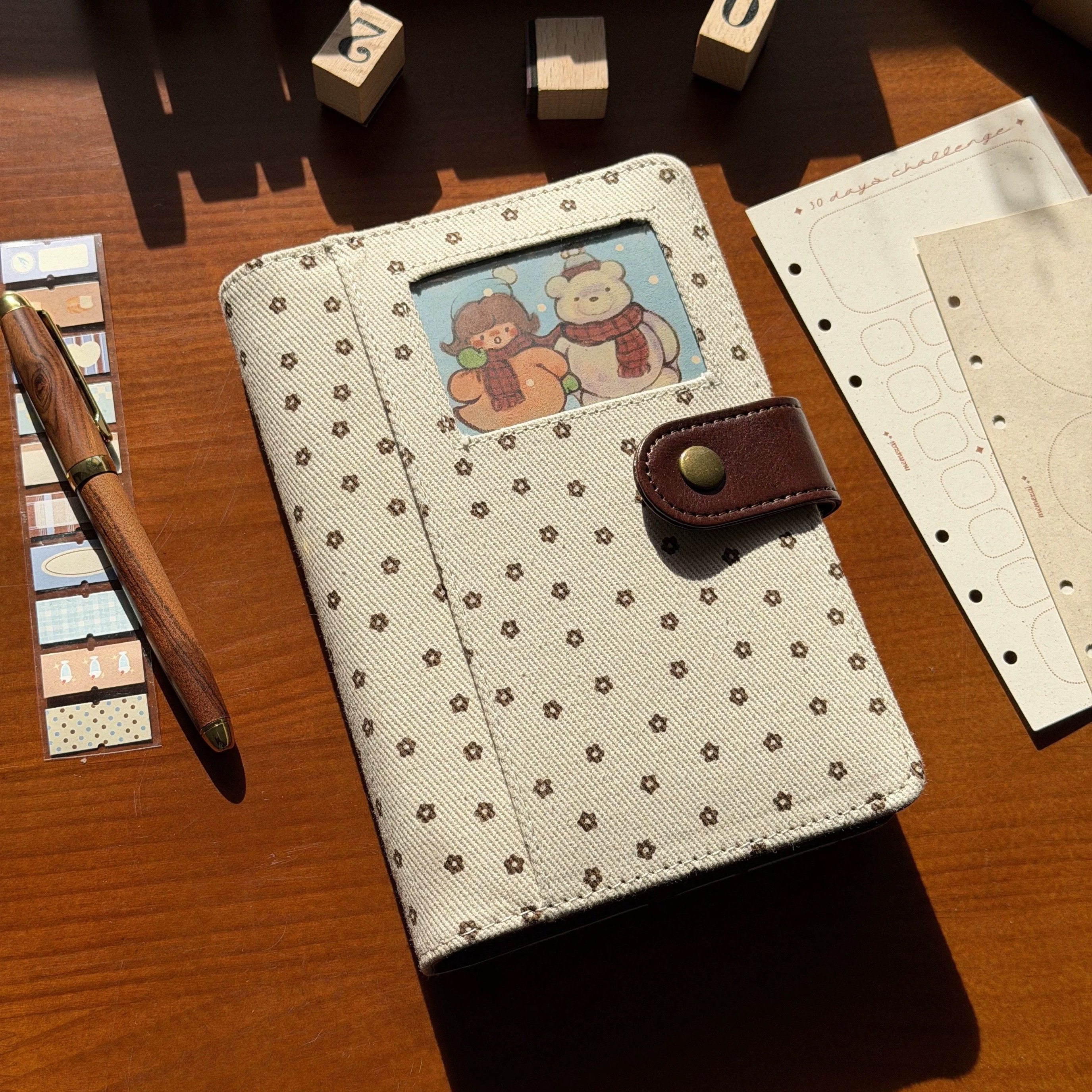 简约碎花A6痛窗手账本复古高颜值学生便携可拆卸活页日记事笔记本,文具电教/文化用品/商务用品,手帐/日程本/计划本,淘宝优惠券,粉丝福利购,淘宝优惠卷