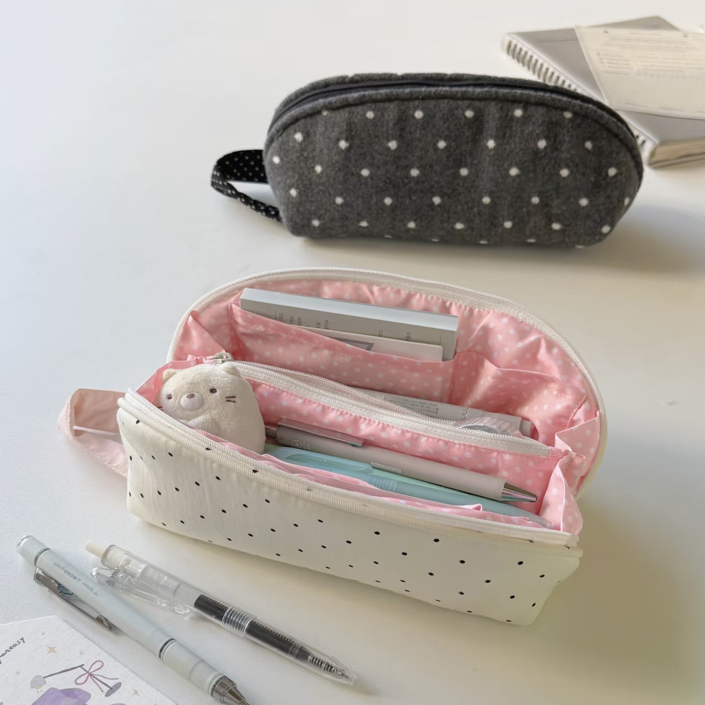 ins风贝壳手提笔袋女生创意高颜值设计感铅笔盒大容量文具收纳袋,文具电教/文化用品/商务用品,笔袋,淘宝优惠券,粉丝福利购,淘宝优惠卷