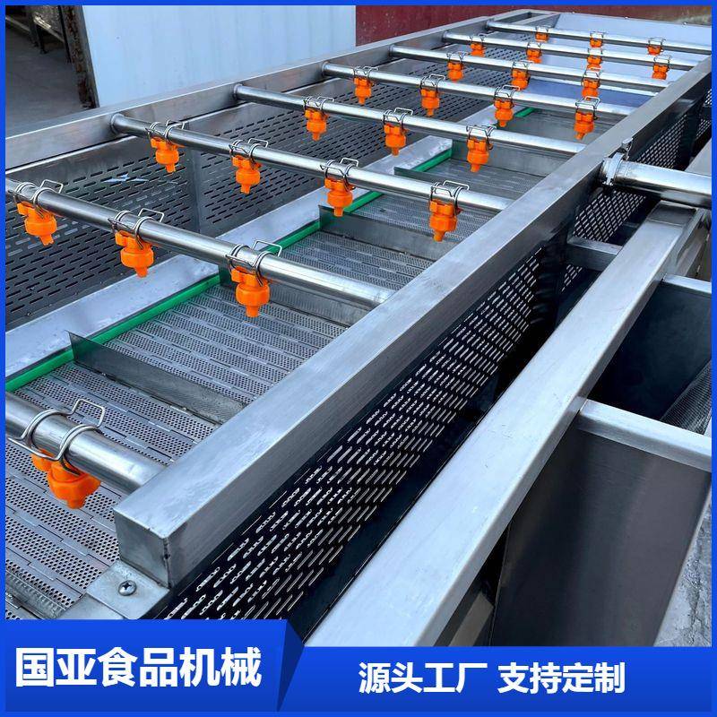 蔬菜气泡清洗机大姜喷淋式清洗设备果蔬食堂洗菜机设备