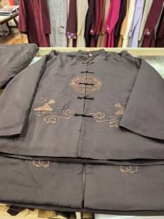 添寿服寿衣男款加肥加大七件套冲喜寿服百年服全套