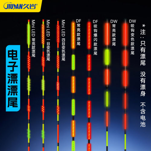 【久岩夜光漂尾专拍】Mini LED漂尾夜光漂尾电子漂尾浮漂尾鱼漂尾