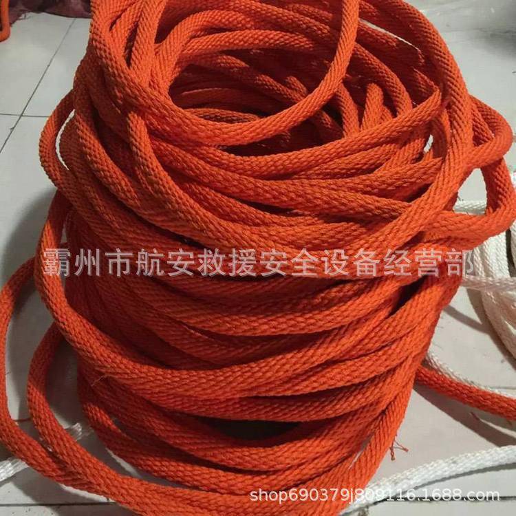 输配电高空作业绳电力施工蚕丝消弧绳手工编织绝缘安全绳