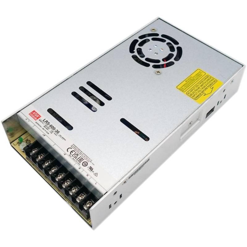 明纬LRS-450/600/1200W开关电源220转12V24V36V48直流大功率替SE