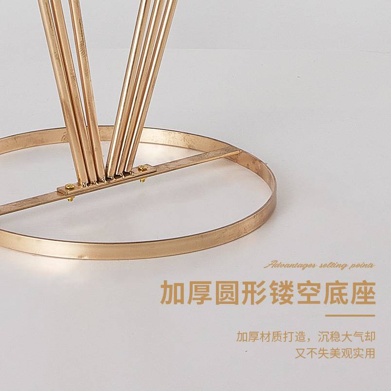 跨境婚庆道具电镀铁艺花架路引舞台签到处桌花器T台装饰落地花架