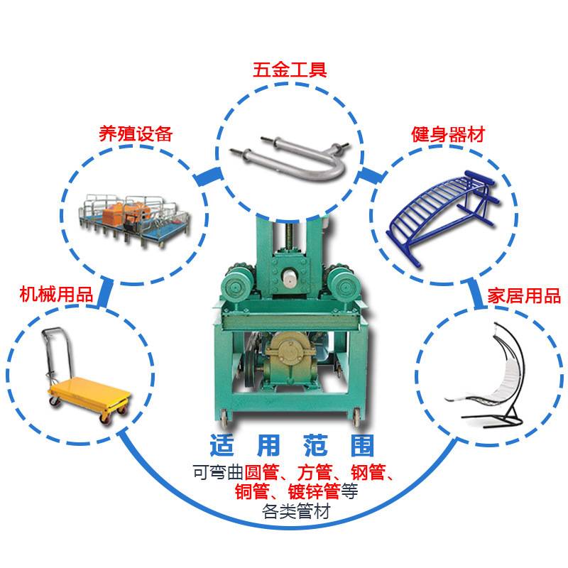 多功能电动立式弯管机弧形大棚铁管不锈钢管压管机方管圆管滚圆机