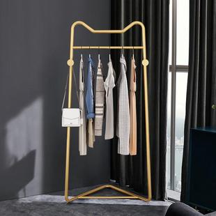 轻奢转角衣架家用玄关衣帽架衣服架子贴墙简易挂衣架落地卧室网红