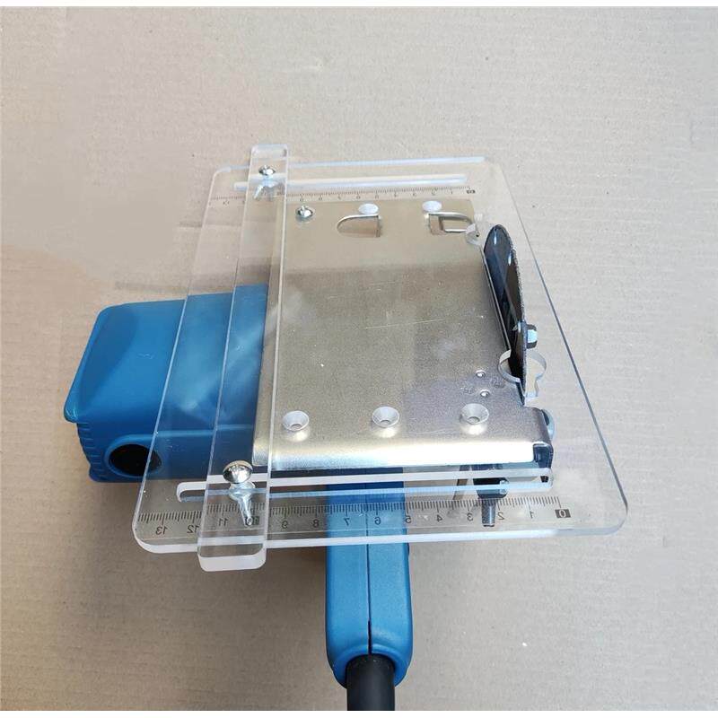 木工手提锯云石机底座切割机透明款底板多功能电木板装修定位工具,五金/工具,切割机,淘宝优惠券,粉丝福利购,淘宝优惠卷