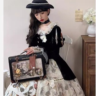 脑痛原版【华健旅行】普痛书包每日学校用品大容量透明便携双肩包