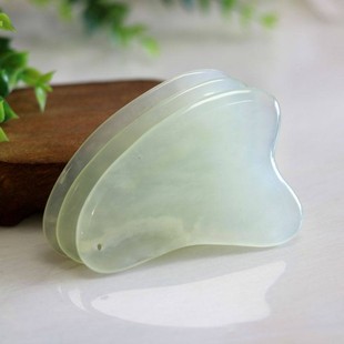 玉石刮痧板按摩棒面部眼部美容院专用工具薄款刮脸神器天然拨筋棒