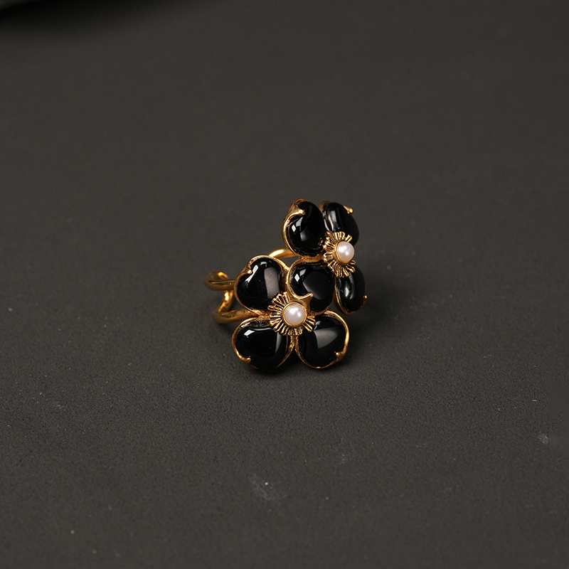 珠宝级合金镀24K黄金玛瑙