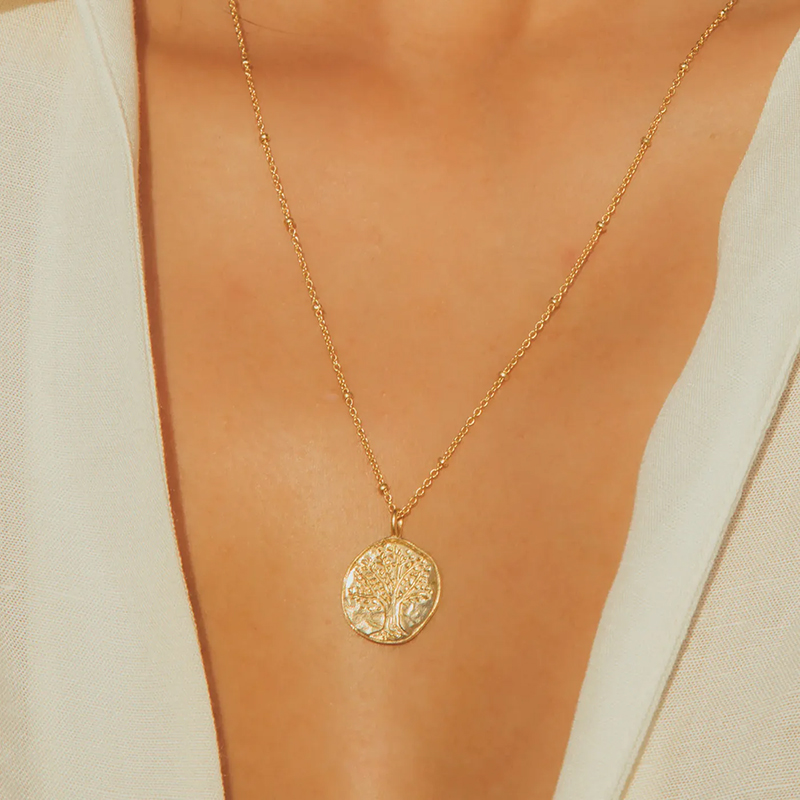 Agapee · Gaya · 24k镀金 吊坠 项链［法国设计师］