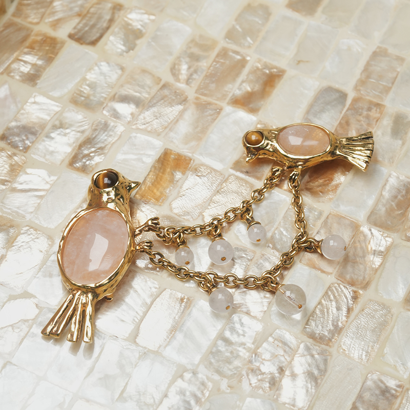 Goossens Paris · 虎眼石 胸针［法国设计师］