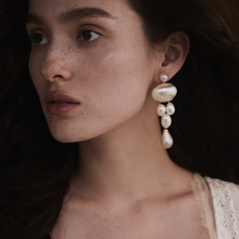 Pach Pearl · Mabe Chandelier 珍珠吊坠 耳环［瑞士设计师］