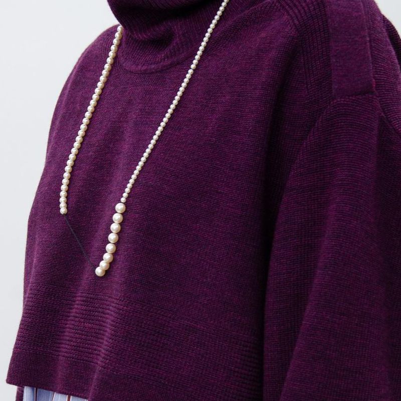 Naoko Ogawa · 三次消失 珍珠 长项链（奶白色）［日本设计师］