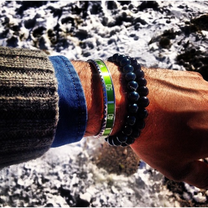 Speedometer · Green Steel 手镯［意大利设计师］