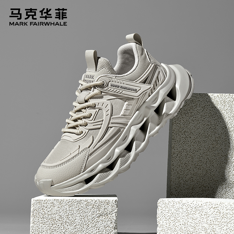 马克华菲男鞋老爹鞋2025冬季新款潮流高级感厚底增高运动休闲鞋子