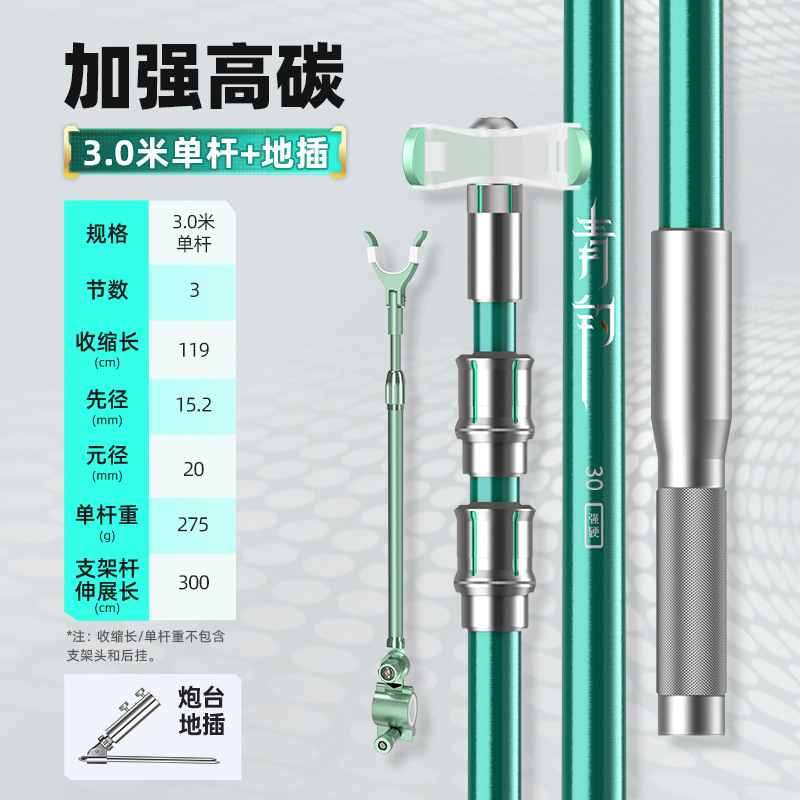 渔之源2024新品炮台支架钓鱼防滑鱼竿支架炮台架大物杆支架海杆架